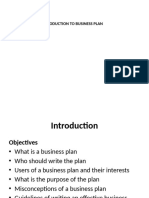 Business Plan Intro