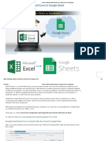 Transfer Data From Microsoft Excel To Google Sheet - TheDataLabs