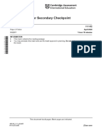 Cambridge Lower Secondary Checkpoint: English 1111/02