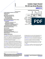 Isolated, Single-Channel RS-232 Line Driver/Receiver: ADM3251E