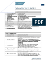 Collocations by Topic (Part 2)