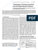 The Analysis Techniques of Amino Acid and Protein in Food and Agricultural Products