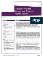 Occupational Therapy Practice Framework: Domain and Process Fourth Edition (2020)