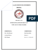 National Law Institute University Bhopal: Project On