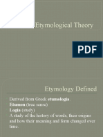 Etymological Theory