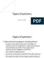 Types of Business Partners