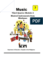 Music: Third Quarter-Module 2 Musical Instruments From Mindanao