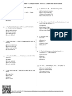 Adjectives - Adverbs - Comparisons Test B1 Grammar Exercises