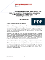 Project Report On Aluminium Doors and Windows, Upvc Doors and Windows, & Structural Glazing, Aluminium Composite Panel Fabrication Unit