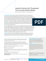 Prognostic Factors For Treatment Failure in Acute Otitis Media