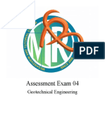 Assessment Exam 04: Geotechnical Engineering