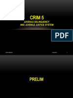 Crim 5: Juvenile Delinquency and Juvenile Justice System