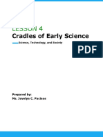 Cradles of Early Science