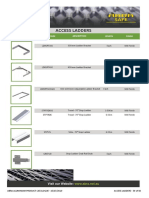 Access Ladders: Product Code Length Finish Description