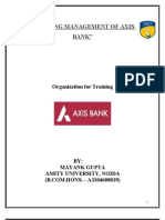 Working Management of Axis Bank