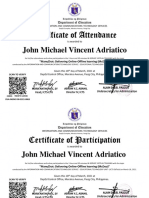 ManyCHat Delivering Online Offline Learning McDoo - Certificates