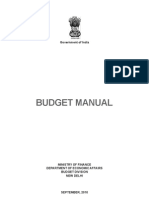 Budget Manual by Ministry of Finance