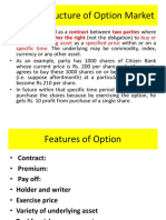 Unit 2 Structure of of Options Markets