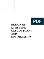 Design of Ethylene Glycol Plant AND Optimization