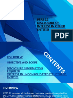 Pfrs 12 Disclosure of Interest in Other Entities