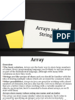 Arrays and Strings