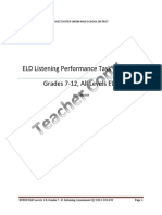 Q2 ELD 1-8 Listening Teacher Copy Grades 7-12 2013-2014