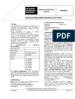 Restricted and Reportable Substances For Parts: Worldwide Engineering Standards