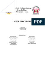 Civil Procedure: San Beda College Alabang School of Law A.Y. 2020 - 2021