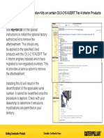 Special Instruction: Procedure For Installing Migration Kits On Certain C9.3-C15 ACERT Tier 4 Interim Products