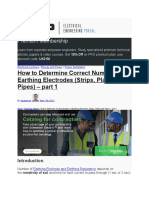 How To Determine Correct Number of Earthing Electrodes (Strips, Plates and Pipes) - Part 1