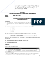 PEC Self Rating Questionnaire and Score Computation 2