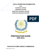 DPE Preparation Guide (Officer Cadre)