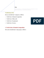 Classification of Fats