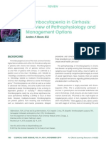 Thrombocytopenia in Cirrhosis