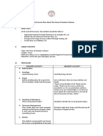 A Detailed Lesson Plan About The Story of Kanlaon Volcano