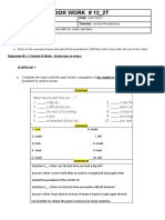 Week 13 - Day 2 BOOKWORK 12 - UNIT 10B - Vocabulary - Expressions With Do, Make and Take