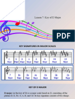 Lesson 7: Key of D Major: Edwin F. Caliyon