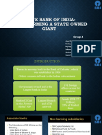 State Bank of India: Transforming A State Owned Giant: Group 4
