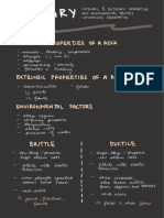 Intrinsic and Extrinsic Properties of A Rock