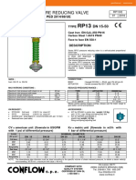 Pressure Reducing Valve: PED 2014/68/UE