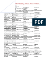 Chapter Test in Tle 8 (Animal Production)