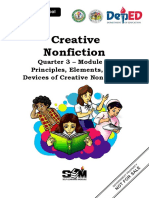 Creative Nonfiction: Quarter 3 - Module 4: Principles, Elements, and Devices of Creative Nonfiction