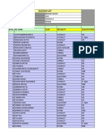 Doctor List: Employee Name Employee Code Head QTR Division Eyeway