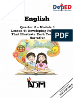 Quarter 2 - Module 1 Lesson 6: Developing Paragraph That Illustrate Each Text Type-Narrative