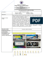 Activity Completion Report: Department of Education