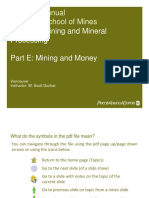 Basics of Mining Mining and Money