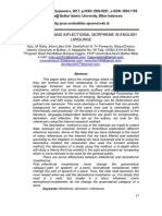 Derivational and Inflectional Morpheme in English Language