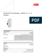 Miniature Circuit Breaker - S200M - 1P - C - 6 Ampere: Product-Details