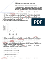 Pre Test in Math 1: Basic Mathematics