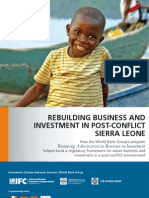 Rebuilding Business and Investment in Post-Conflict Sierra Leone